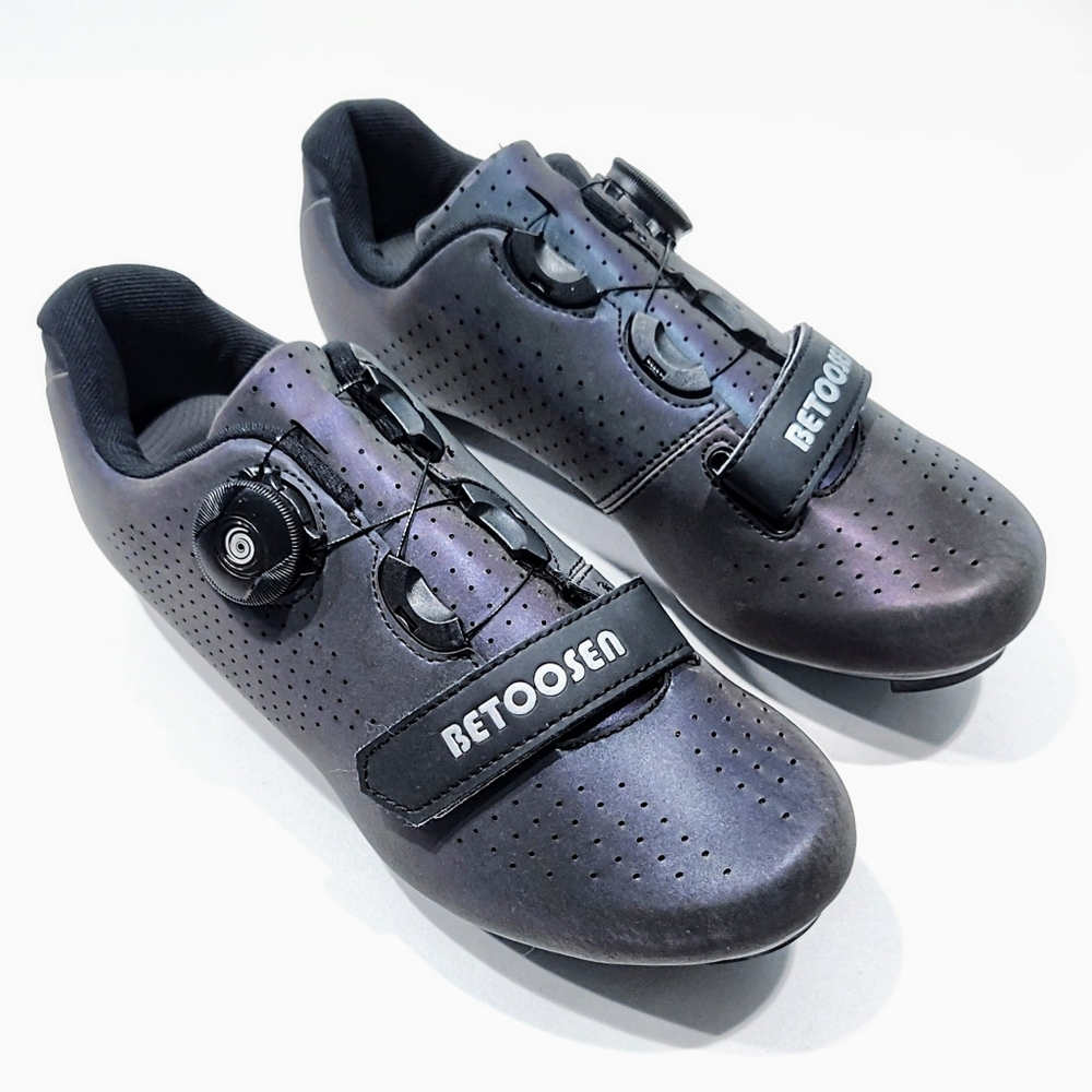 BETOOSEN Cycling Shoes Iridescent Purple SPEED Road Spin Size EU 36 Wmn 5 US - Picture 3 of 11